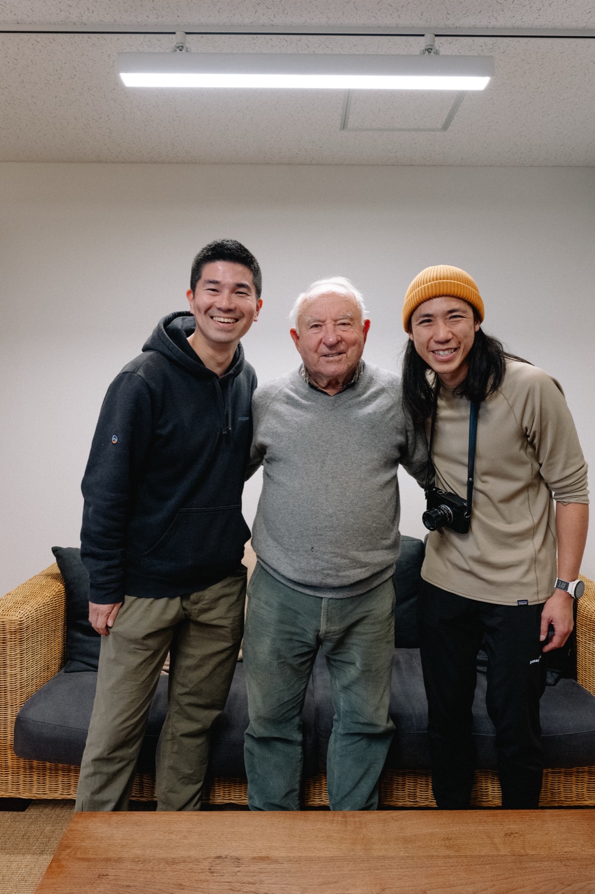 Marco and Shimpei with Yvon Chouinard